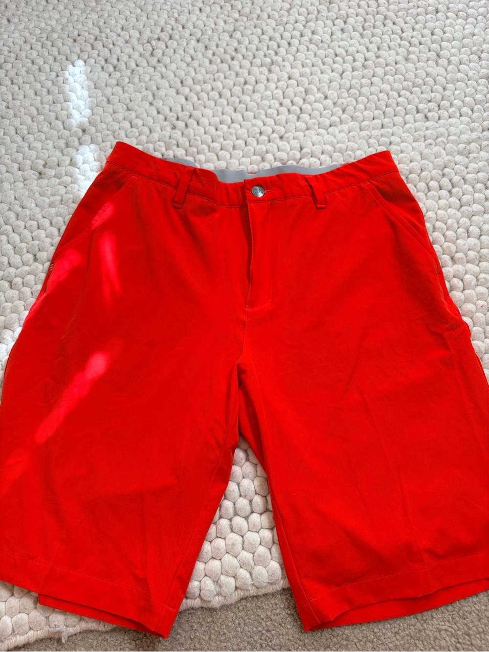 Adidas Men's Red Performance Golf Shorts